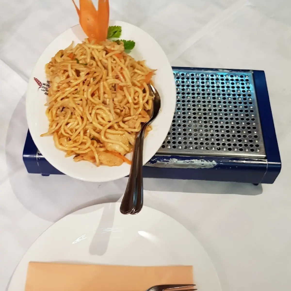 Thai Noodles with Chicken Curry and Coconut Milk