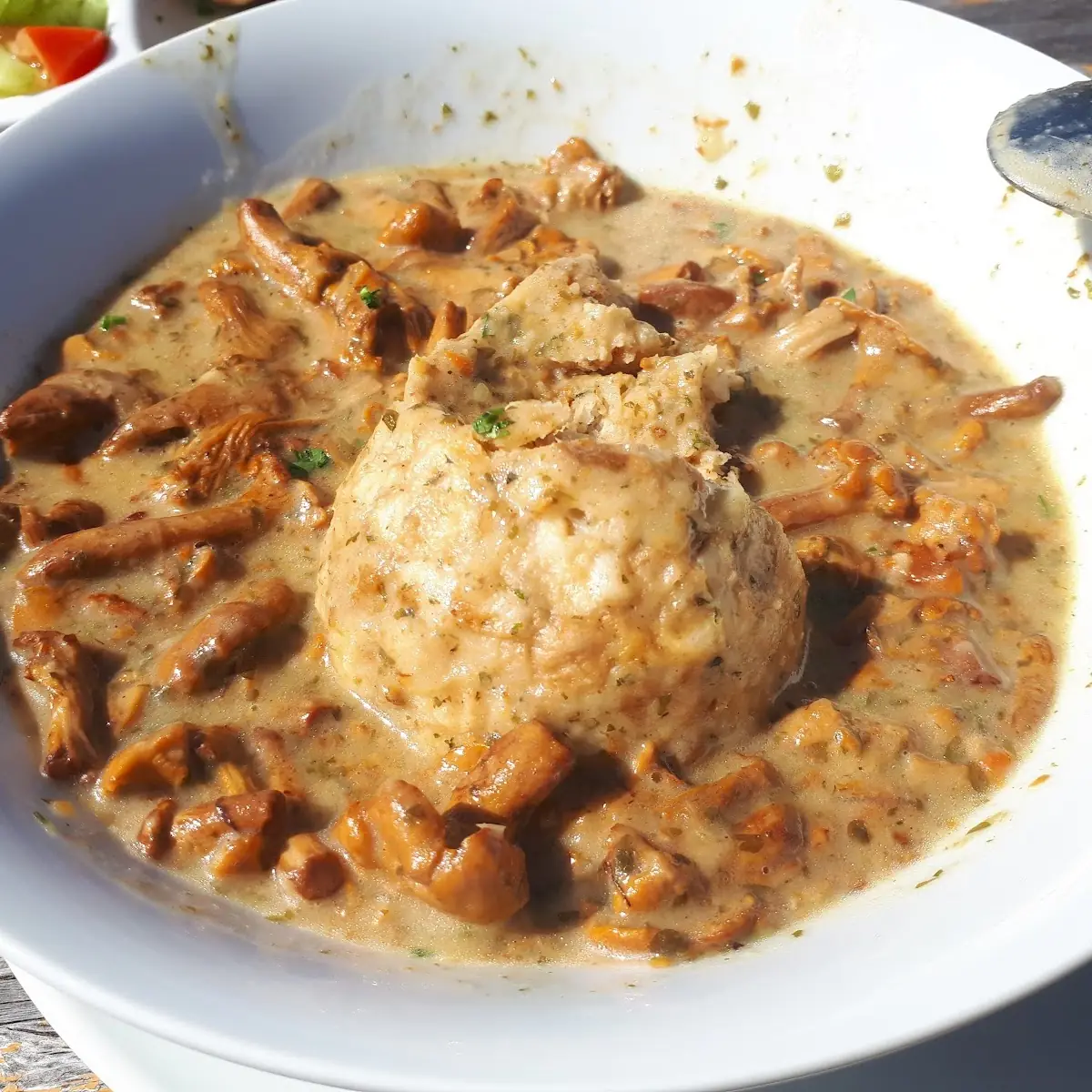 Eierschwammerlsauce Mit Semmelknödel