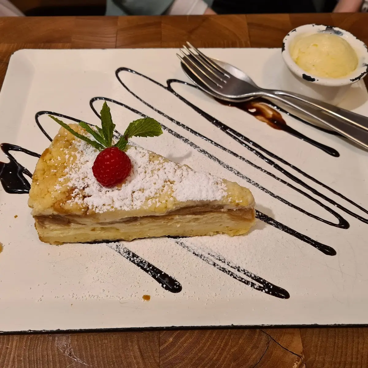 Oma Jacks Apfel-streusel-cheesecake