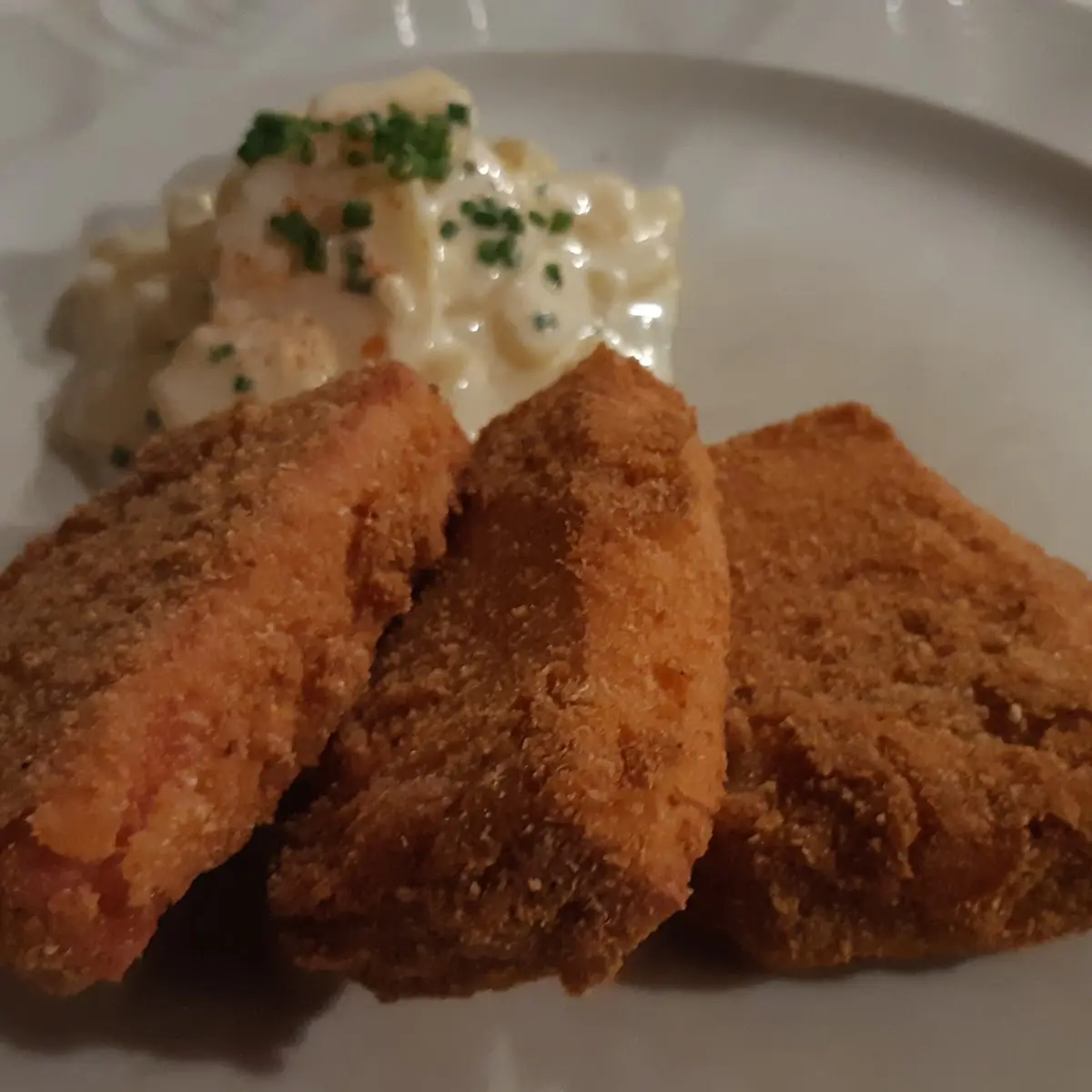Gebackener Leberkäse