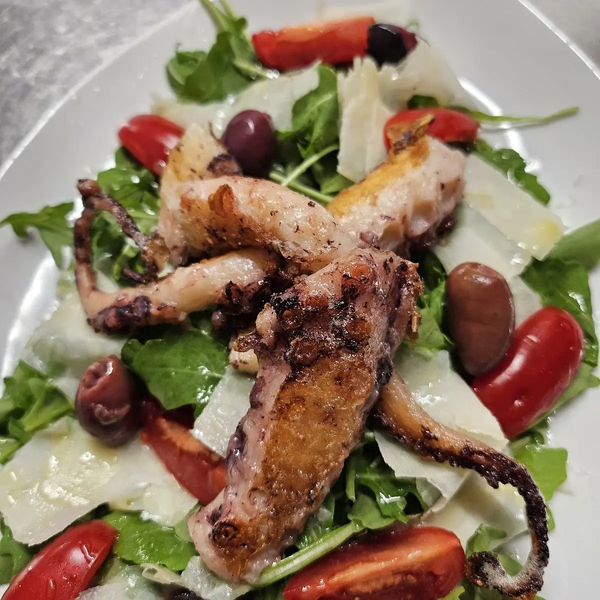 Gegrillte Oktopustentakel
