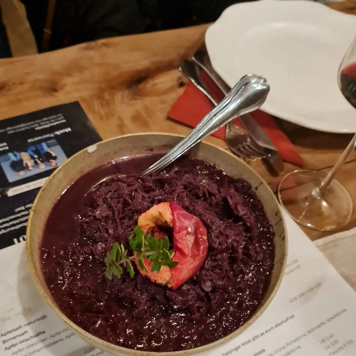 Beilage Zum Ganserl Blaukraut