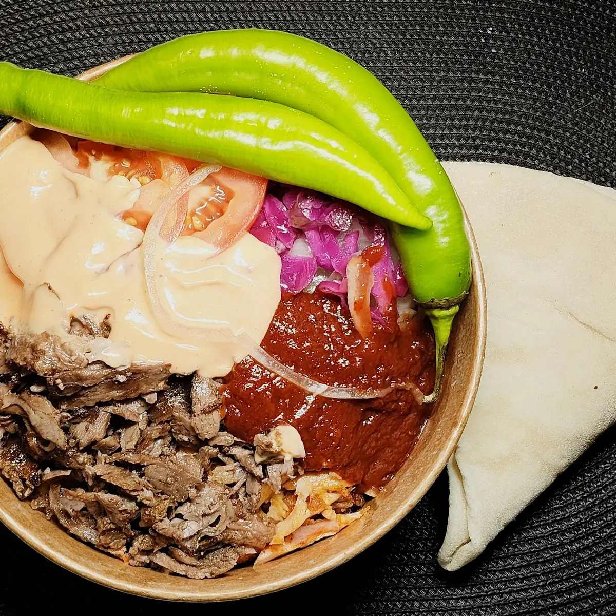 Kebab Mix Teller Pur Mit Lavashbrot