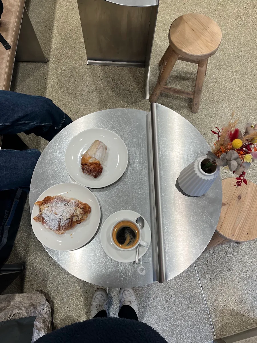 Americano Almond Croissant Cinnamon Roll