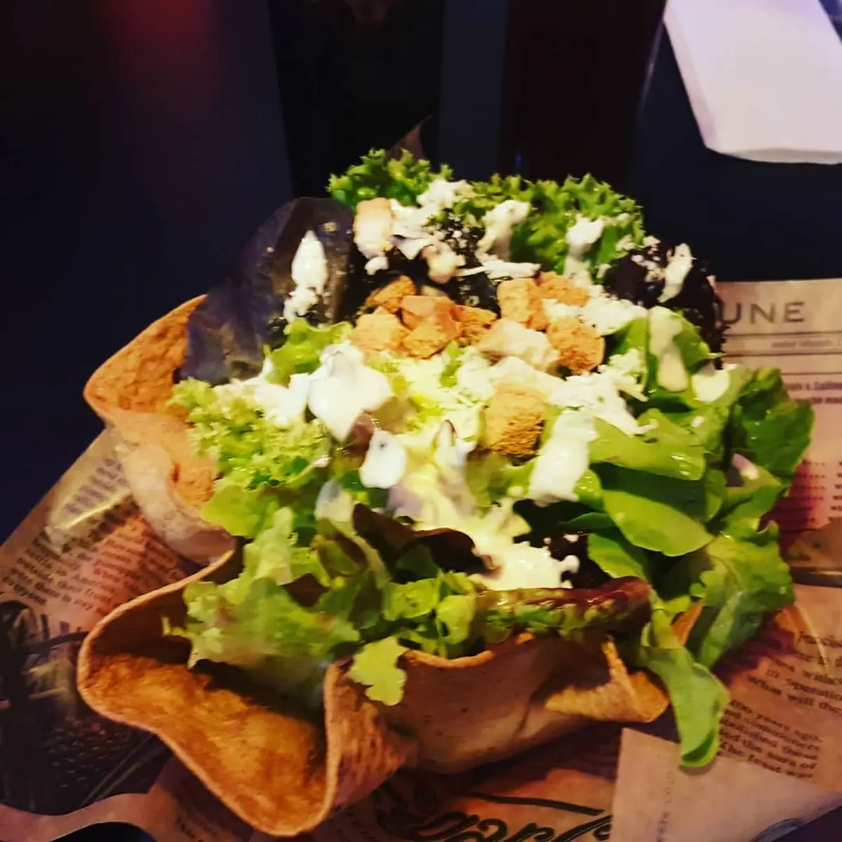 Salat Im Tacos