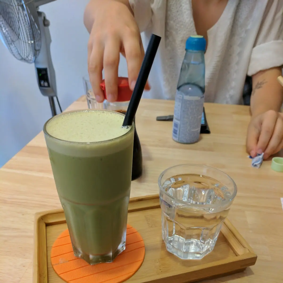 Iced Matcha Latte and Matcha Latte