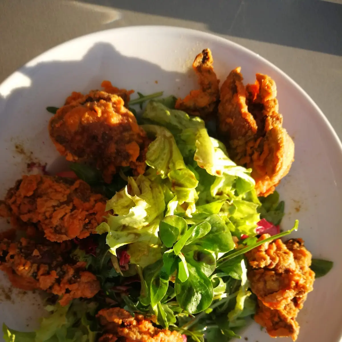 Backhendl Salat