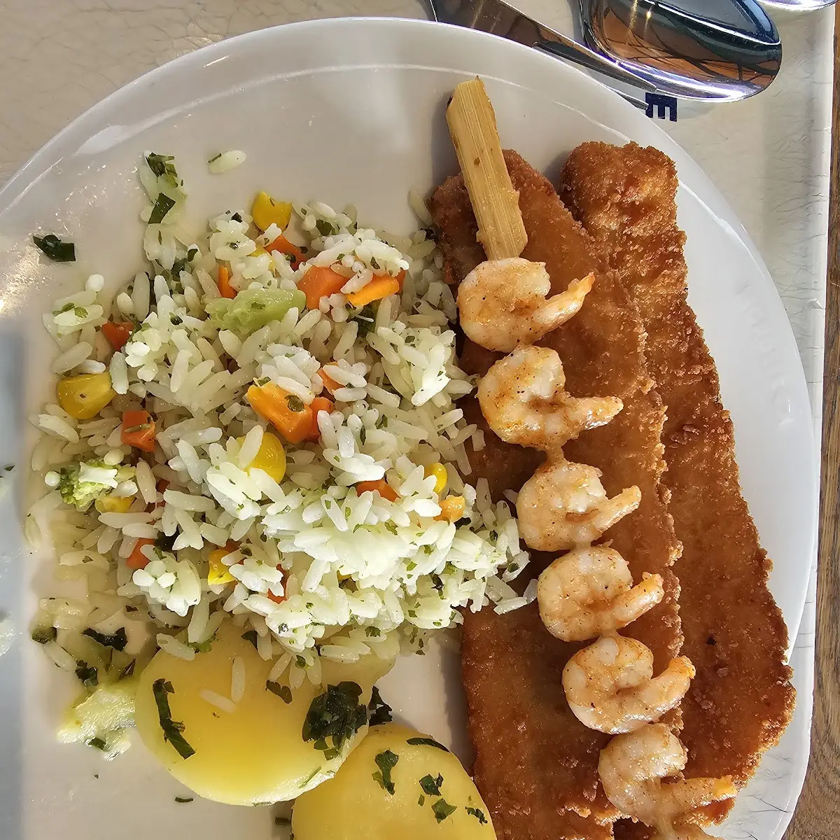 Fish Rice Potatoes