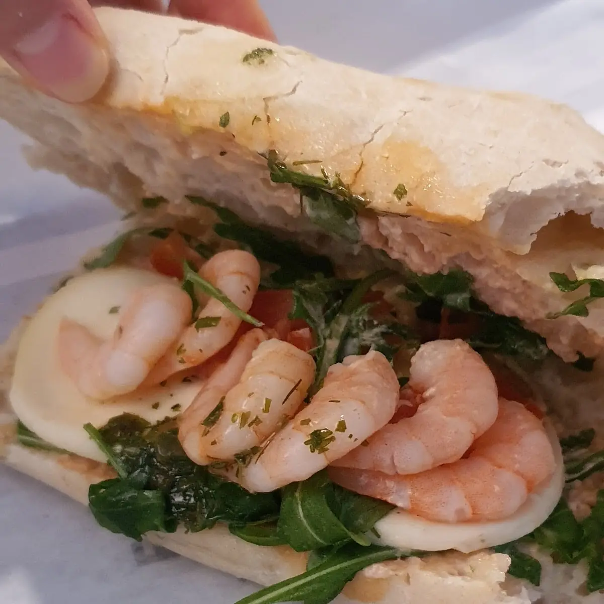 Garnelen-ei-baguette
