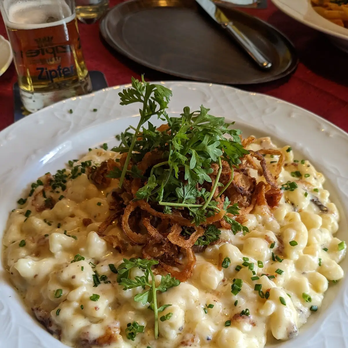 Käsespätzle Mit Zwiebeln