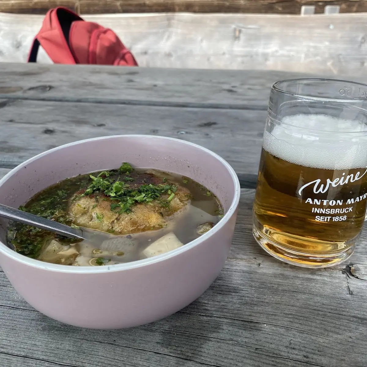 Käsepressknödel Mit Suppe