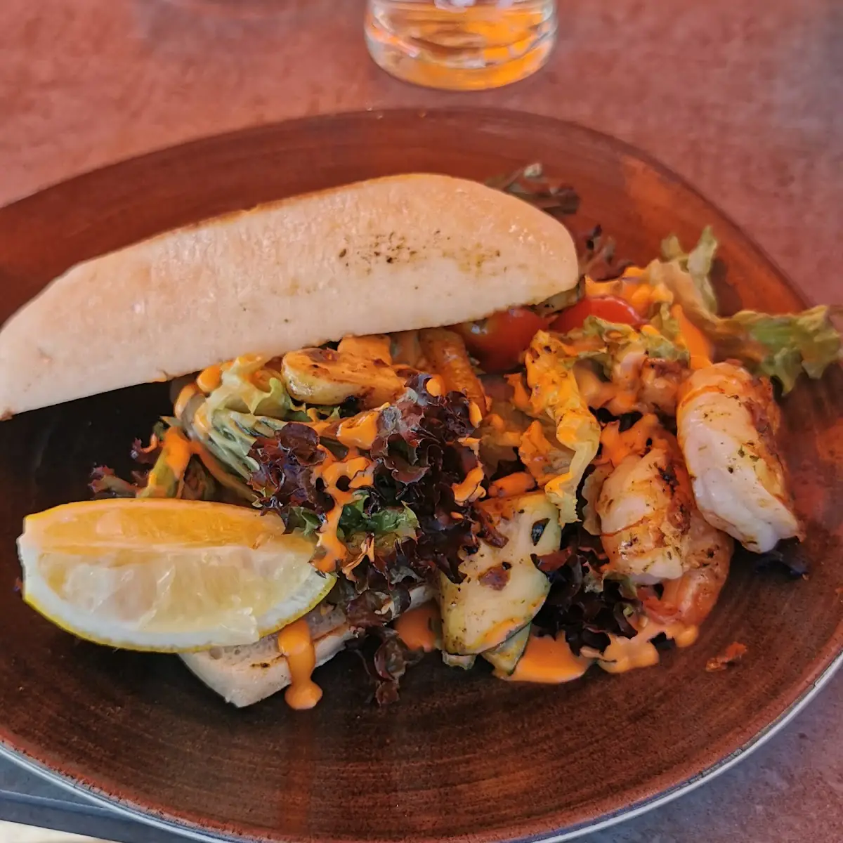 Ciabatta Mit Garnelen