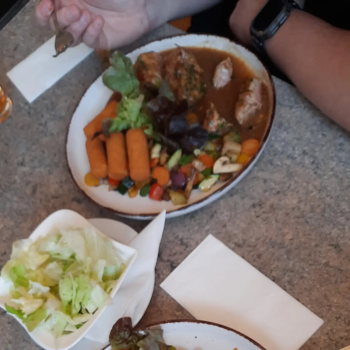 Huhn Mit Camenbert Überbacken Dazu Reis