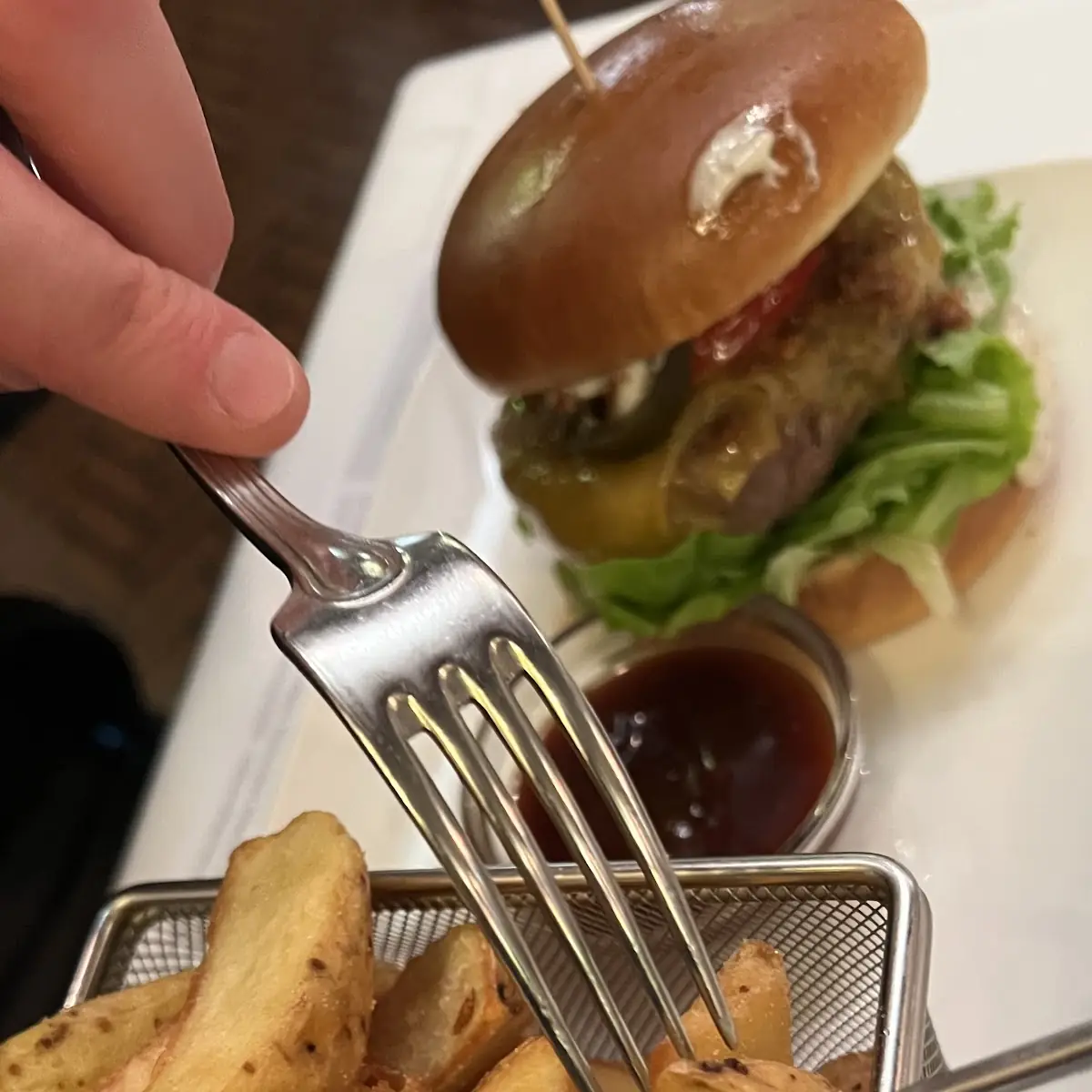 Burger and Fries