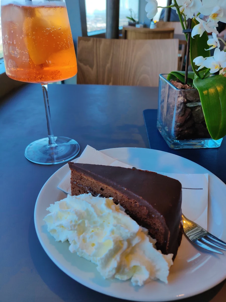 Sachertorte And Aperol Spritz