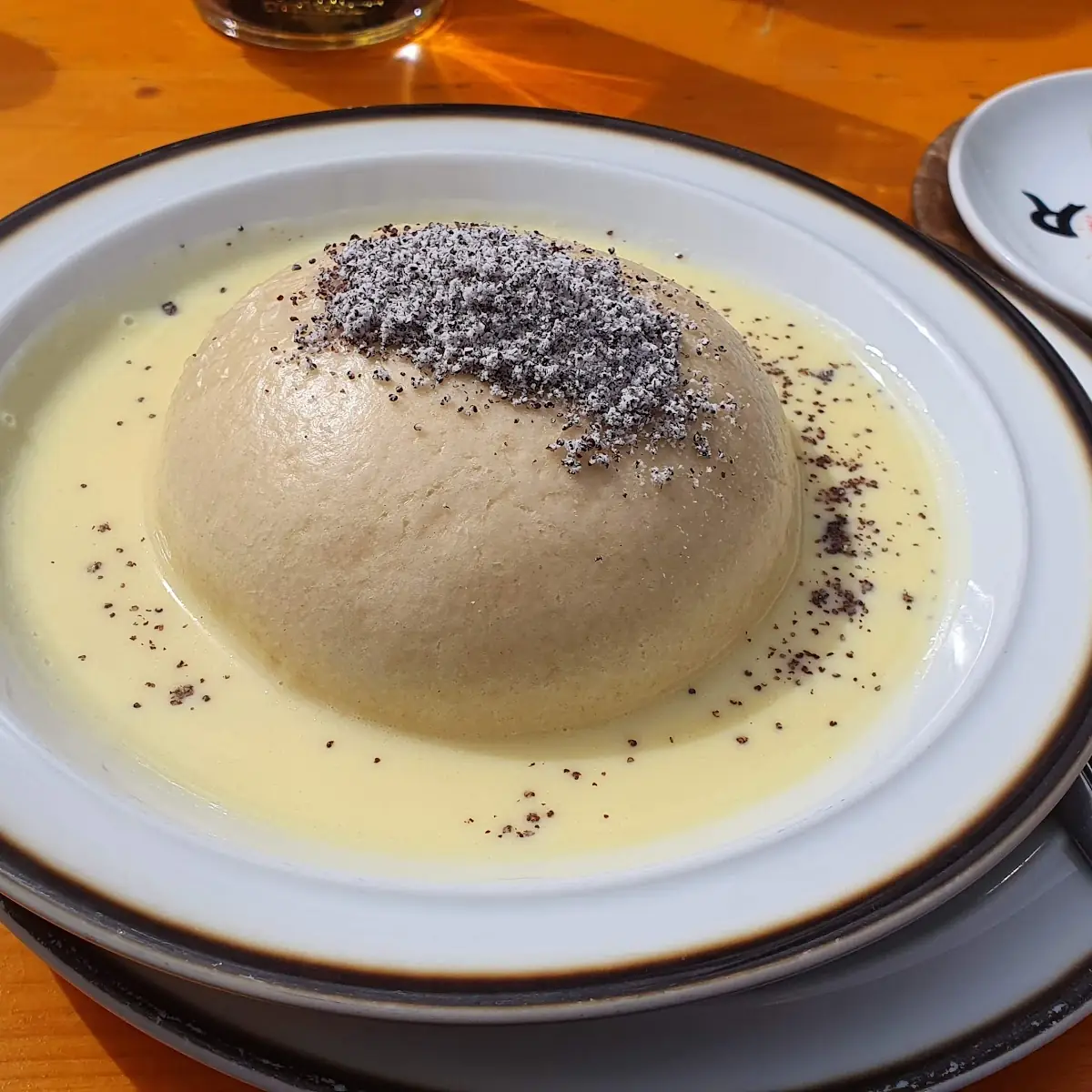 Giant Sweet Yeast Dumpling with Blueberry Filling