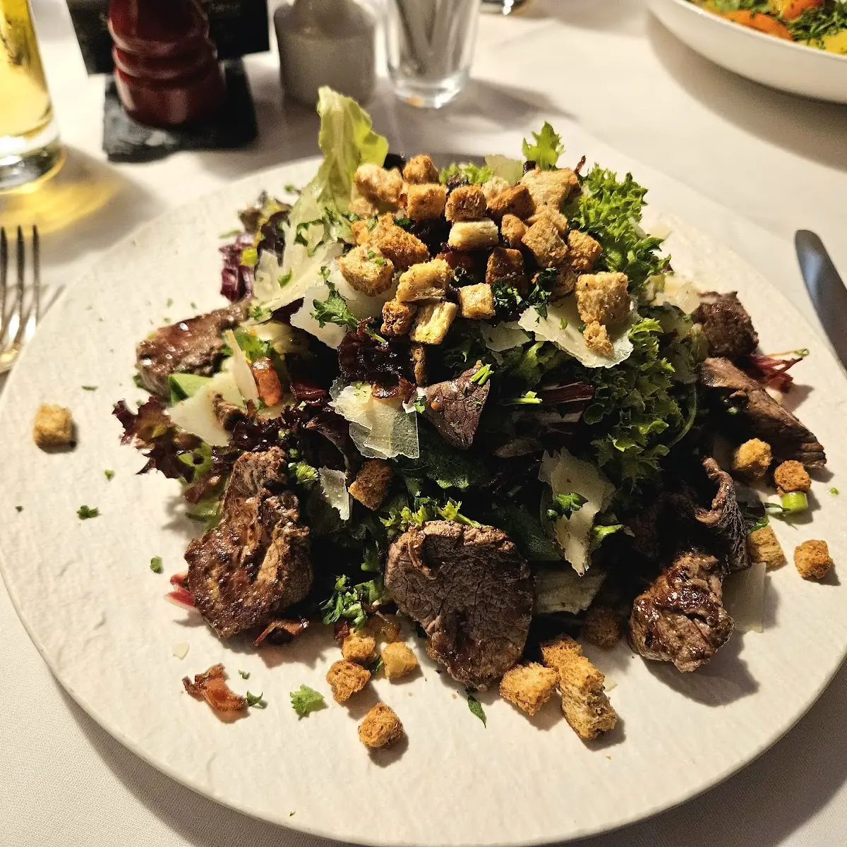 Salat Mit Rinderfiletspitzen
