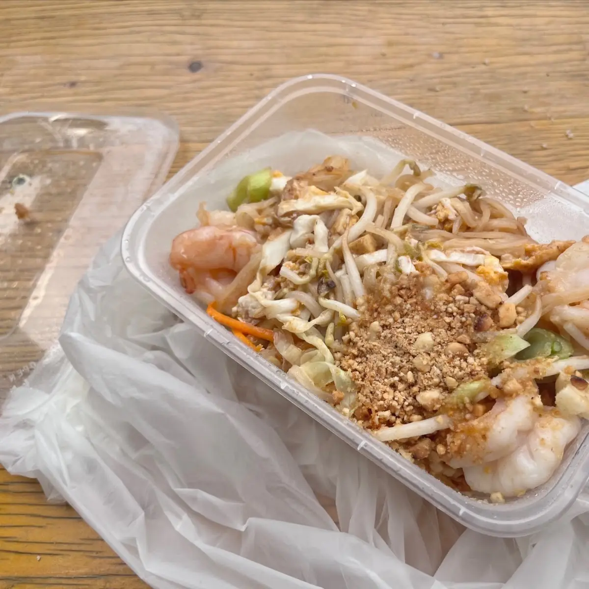 Pad Thai Mit Garnelen