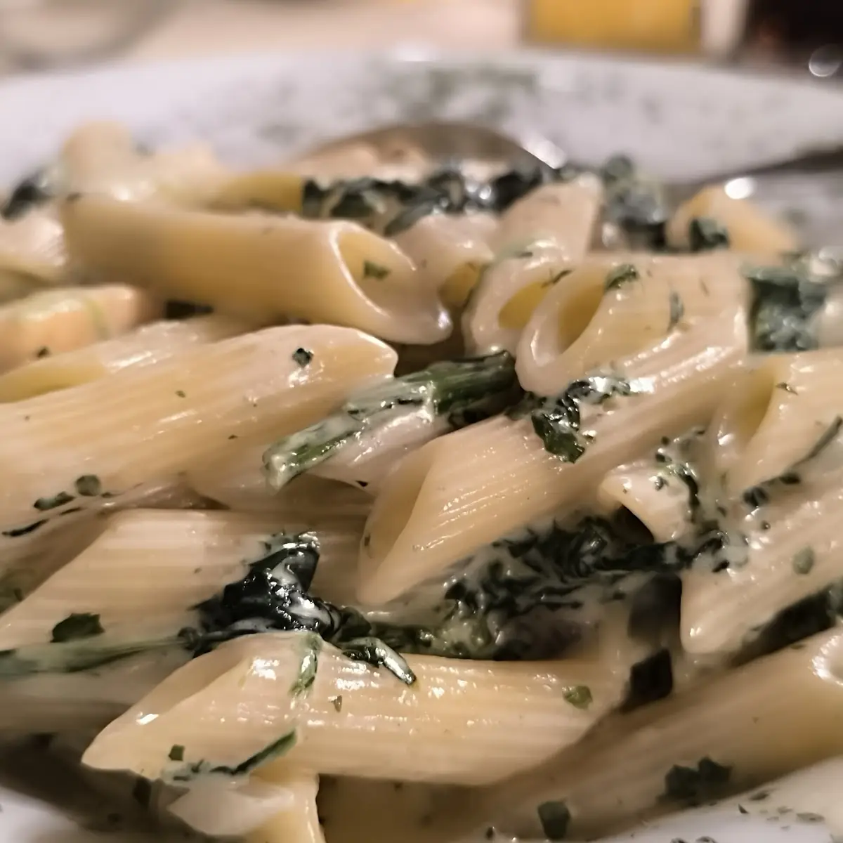 Penne with Spinach and Salmon
