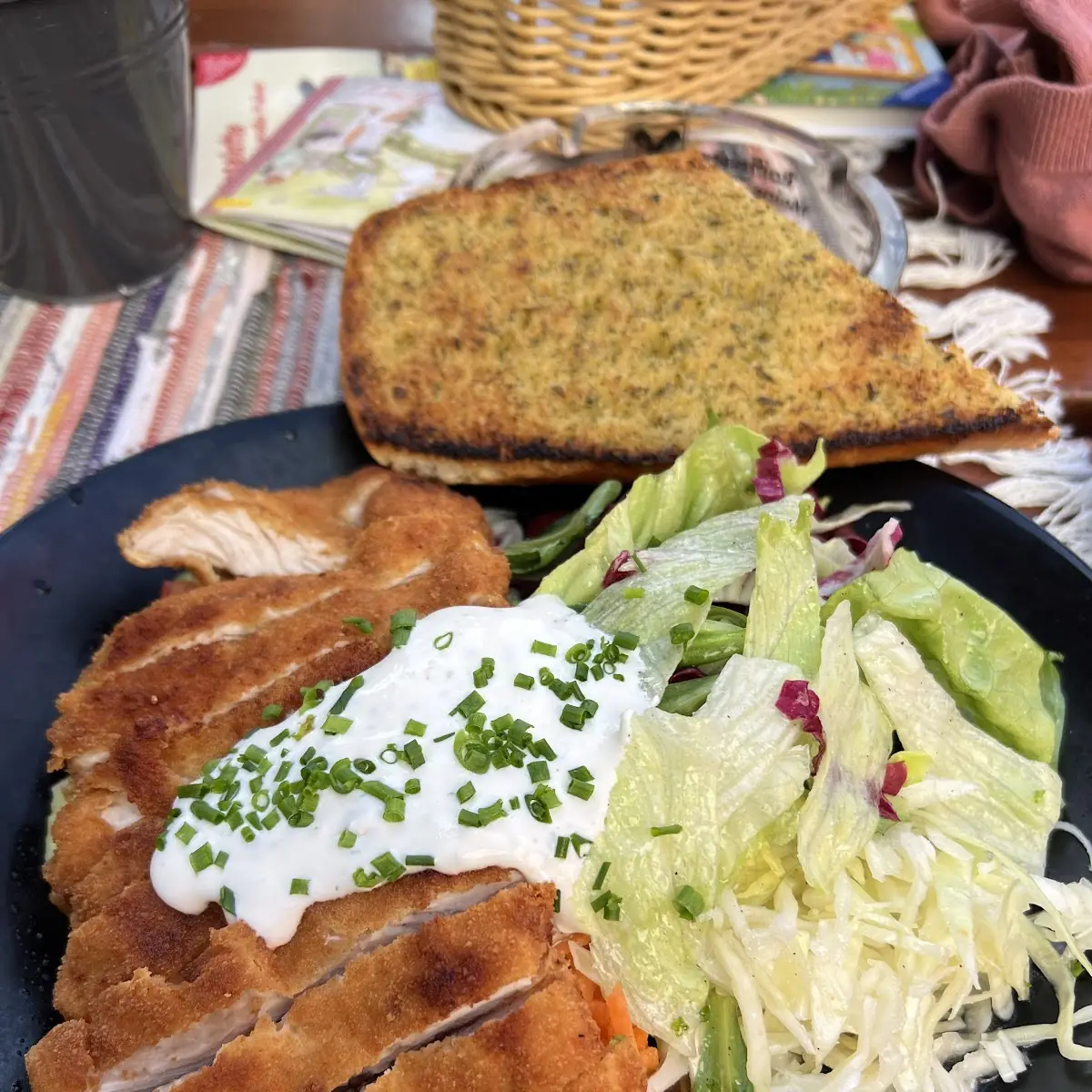Salatplatte Mit Putenstreifen