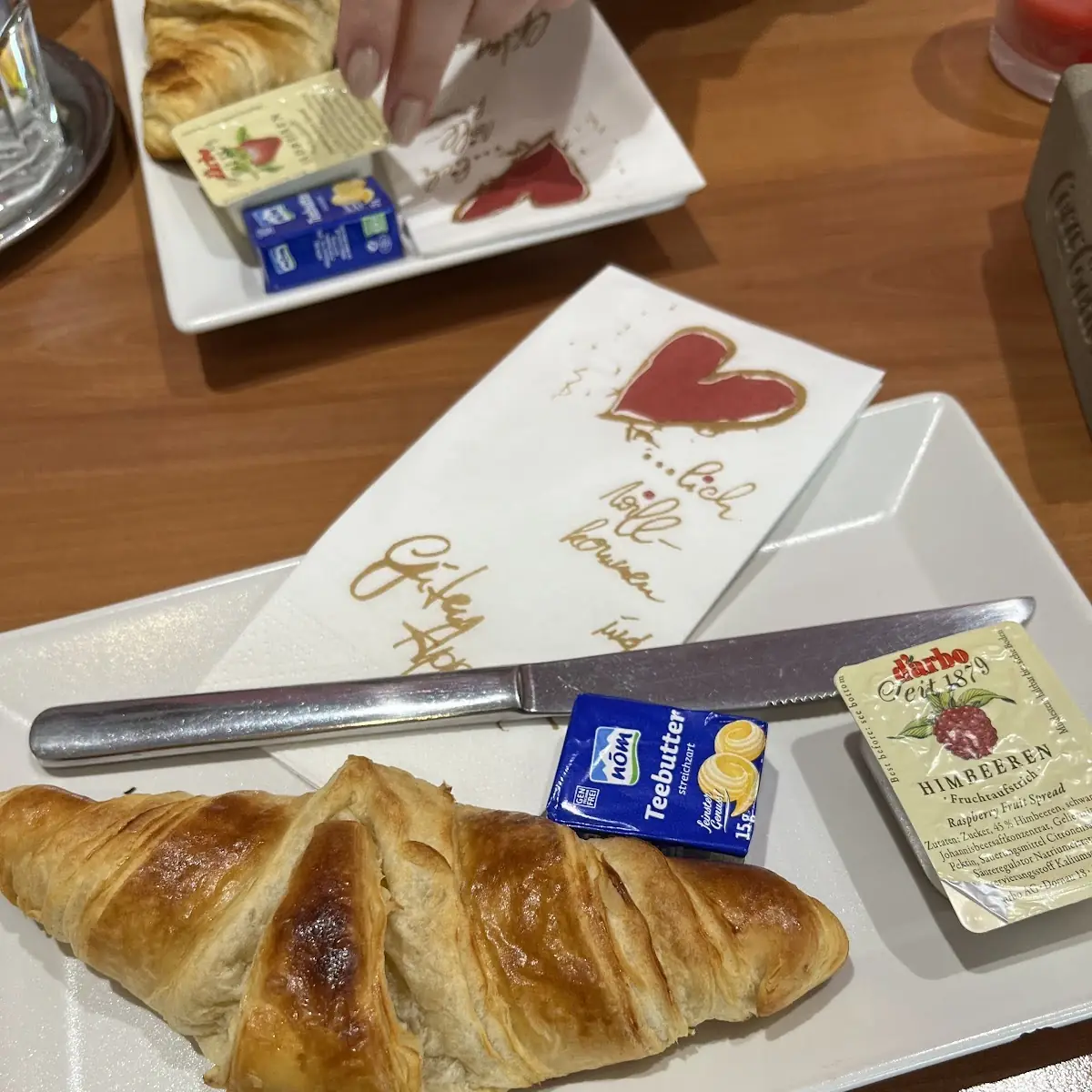 Croissant Butter and Jam