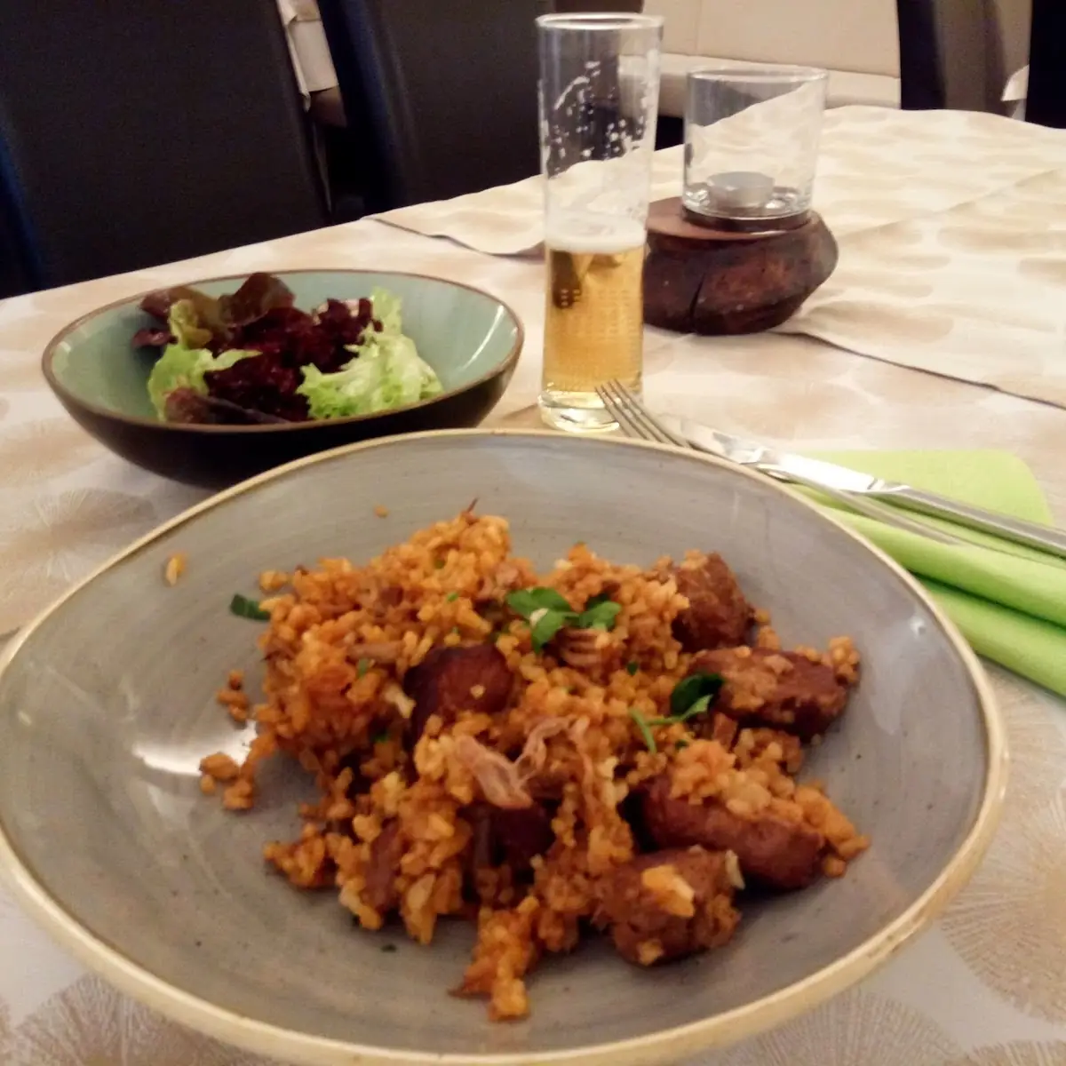 Reis Mit Fleisch