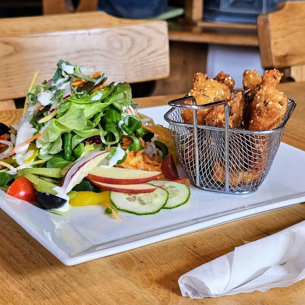 Salat Mit Hühnerteilen