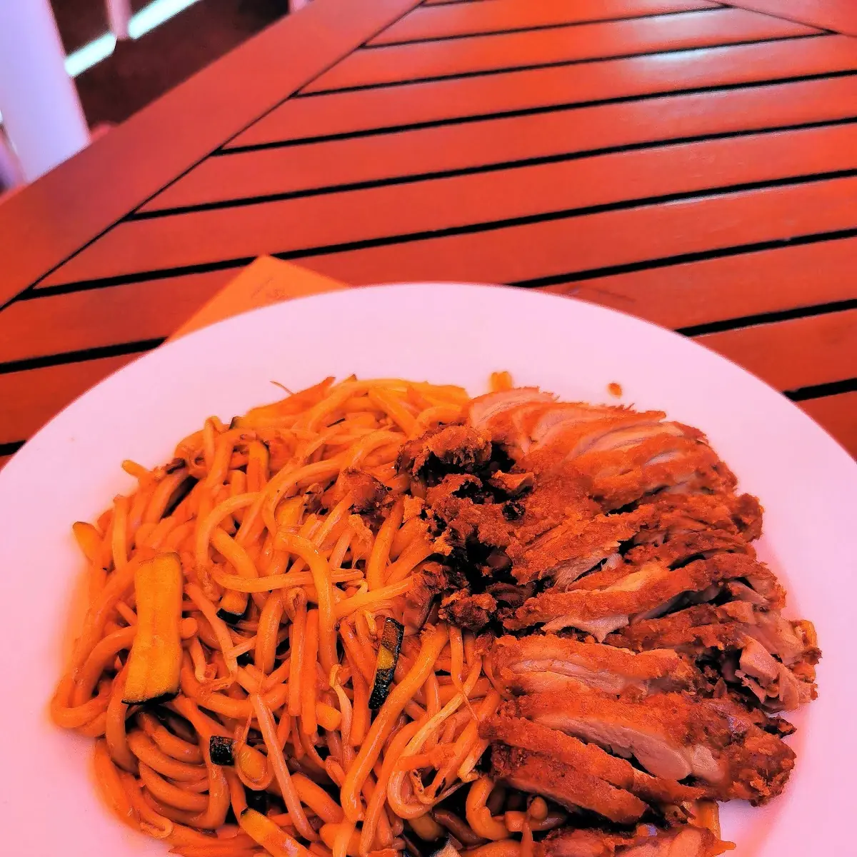 Udon Nudeln Mit Knuspriger Ente