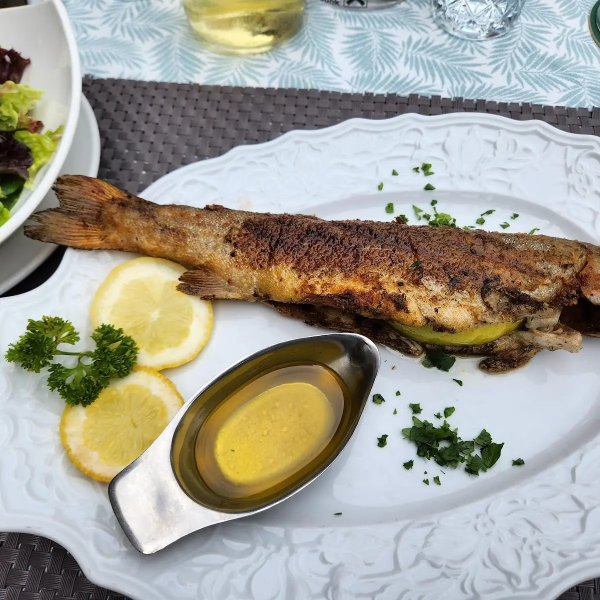 Forelle Mit Salzkartoffeln