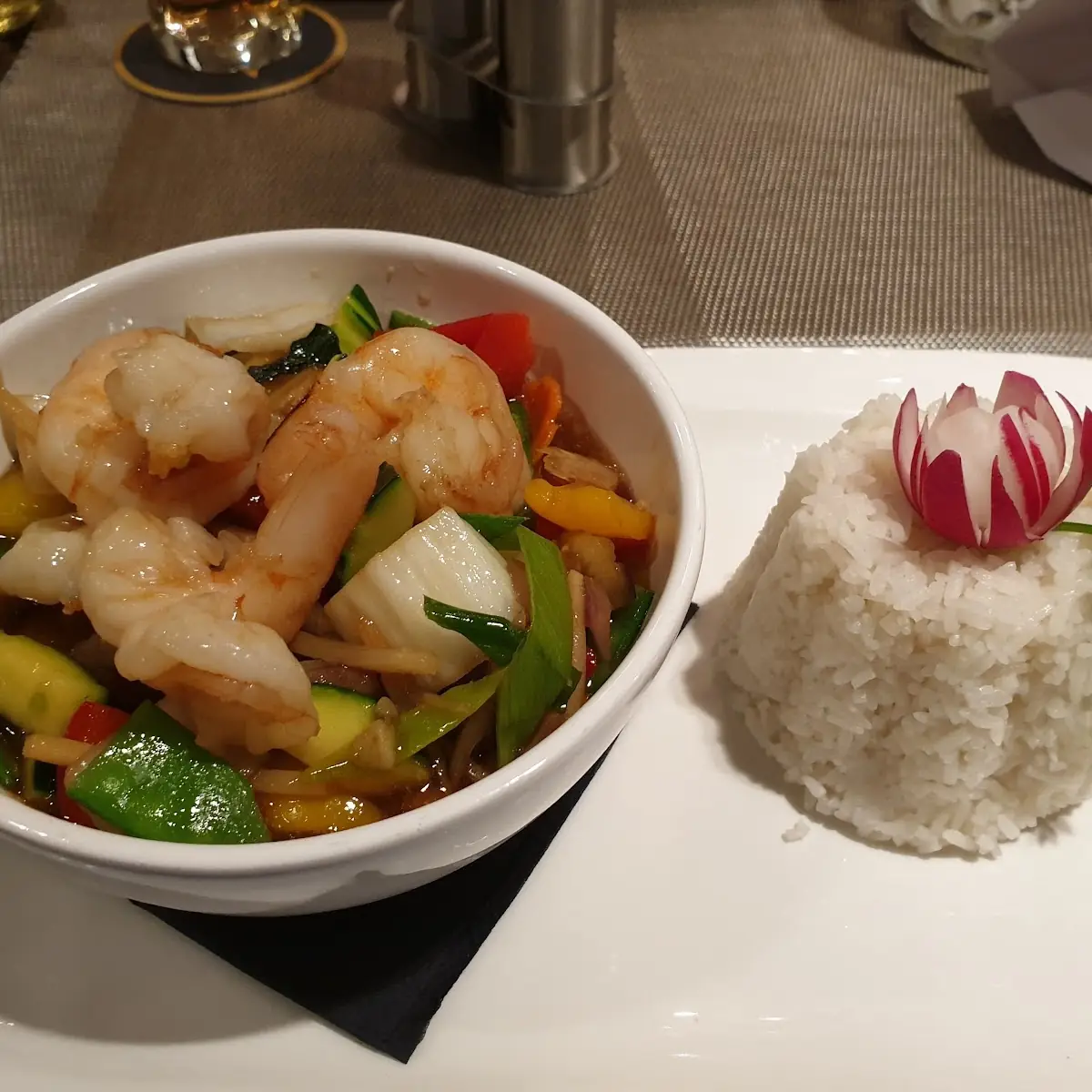 Wokgemüse Mit Shrimps
