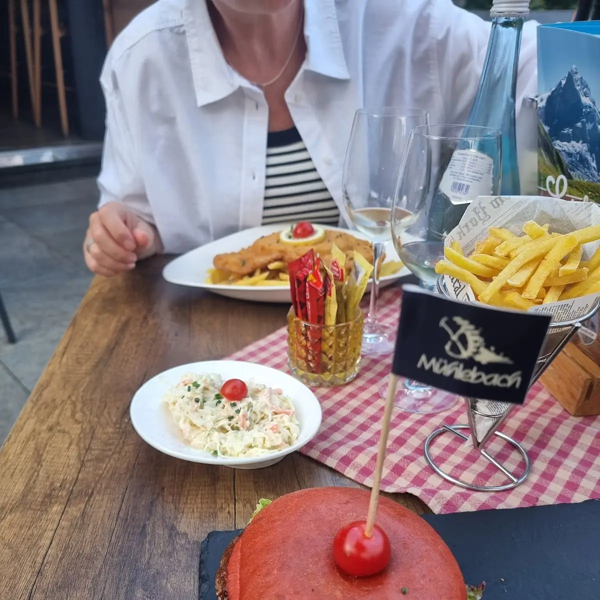 Wiener Schnitzel And Diablo Burger