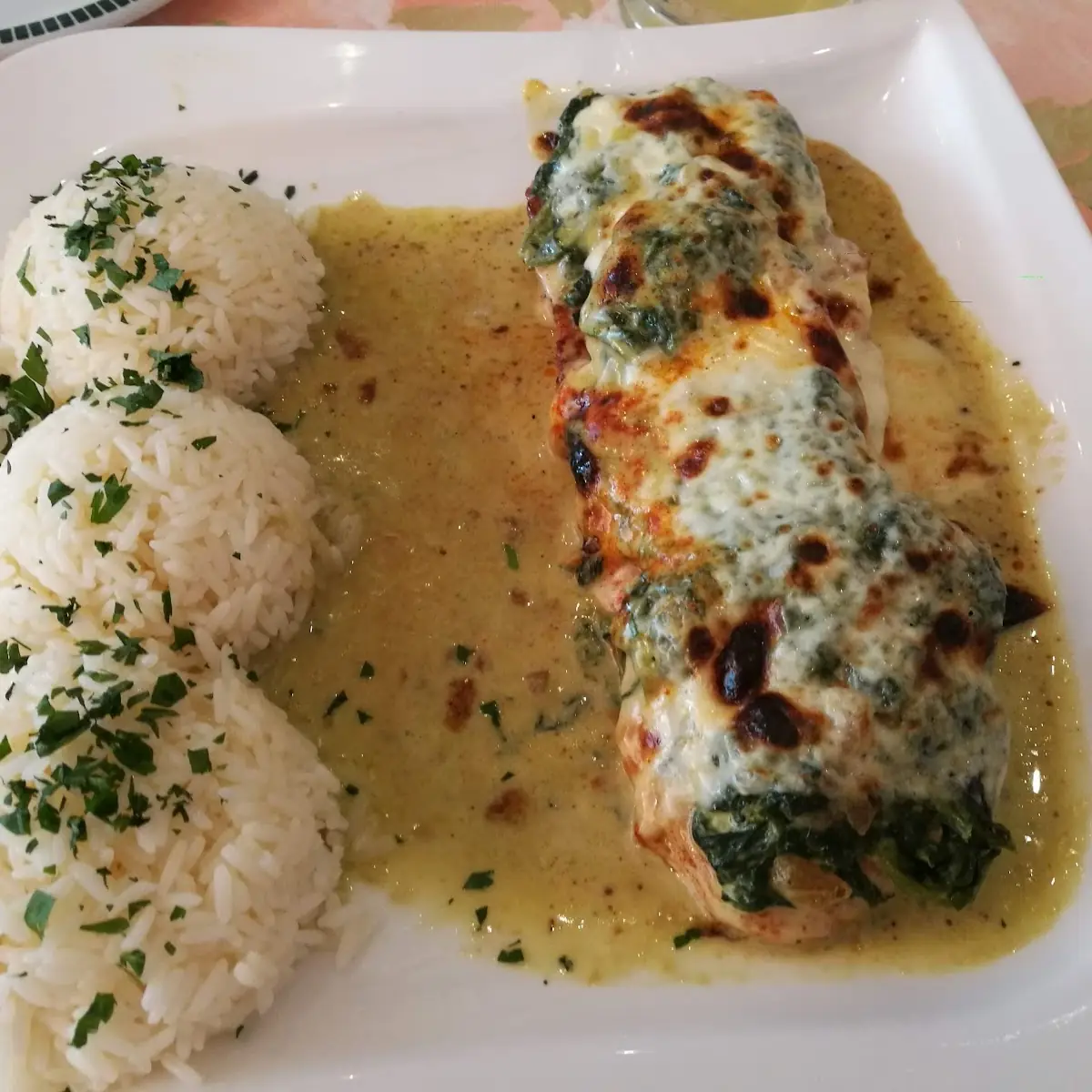 Hähnchenbrustfilet Mit Spinat Überbacken