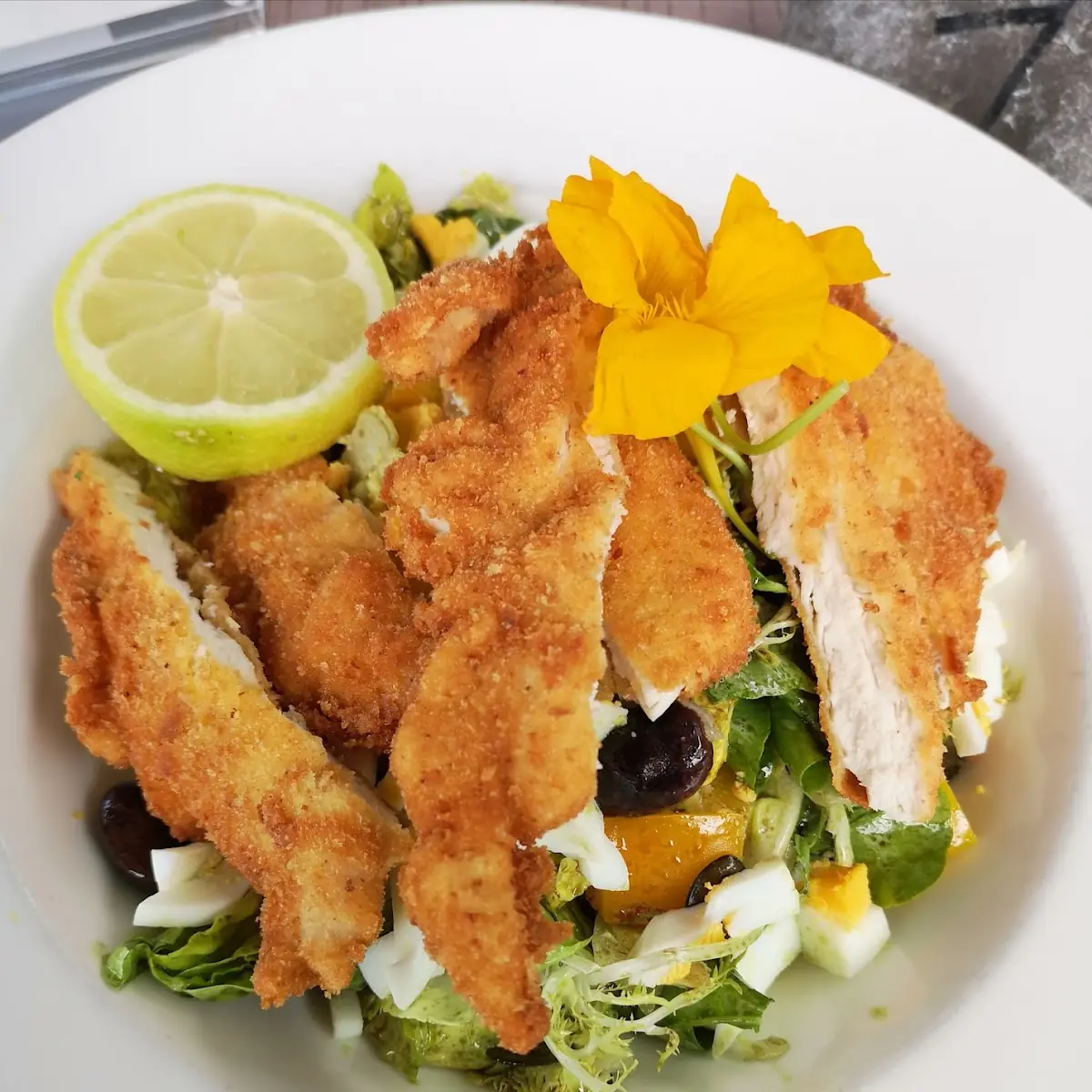 Backhendlsalat