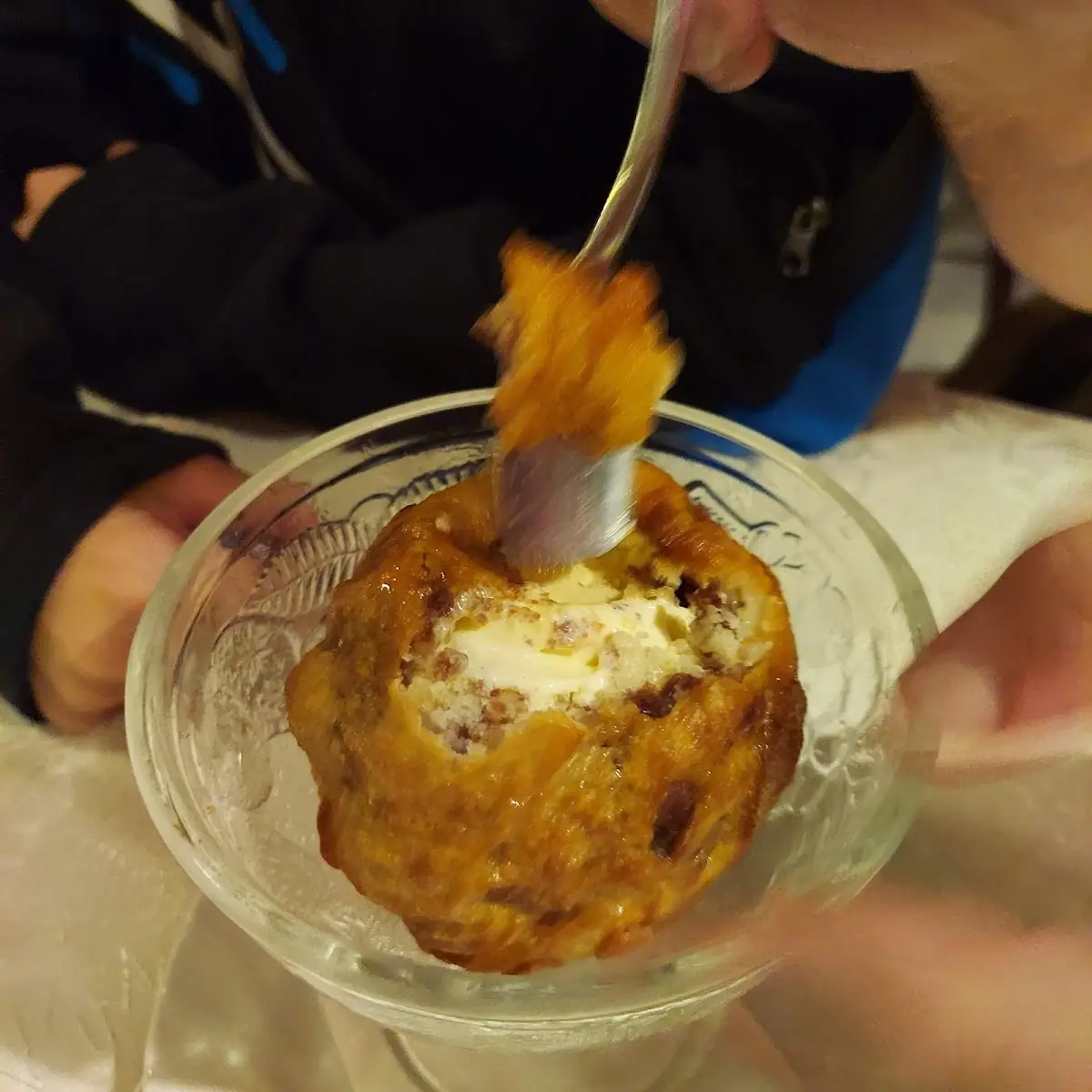 Flambiertes Eis