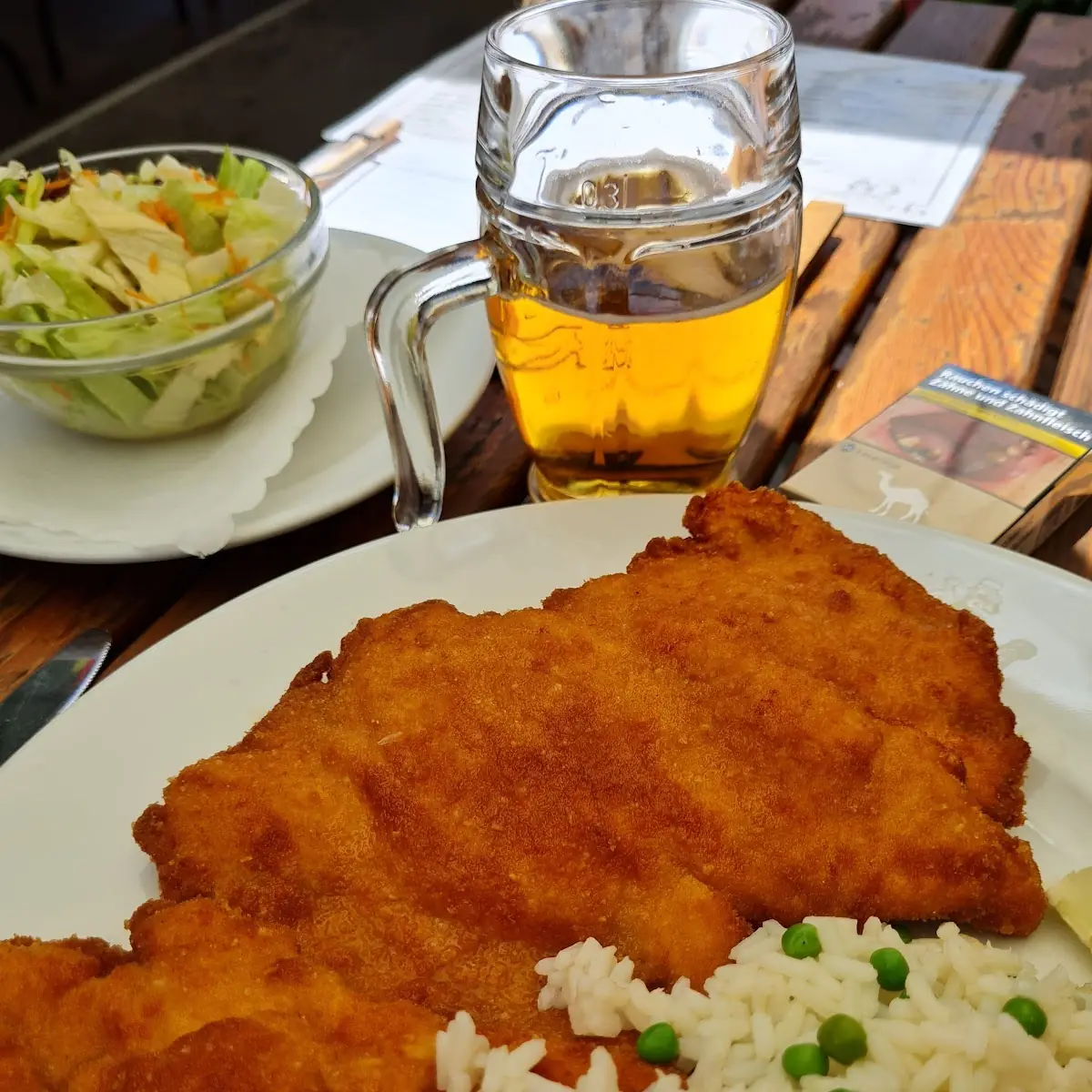 Hühnerschnitzel Mit Risi Bisi