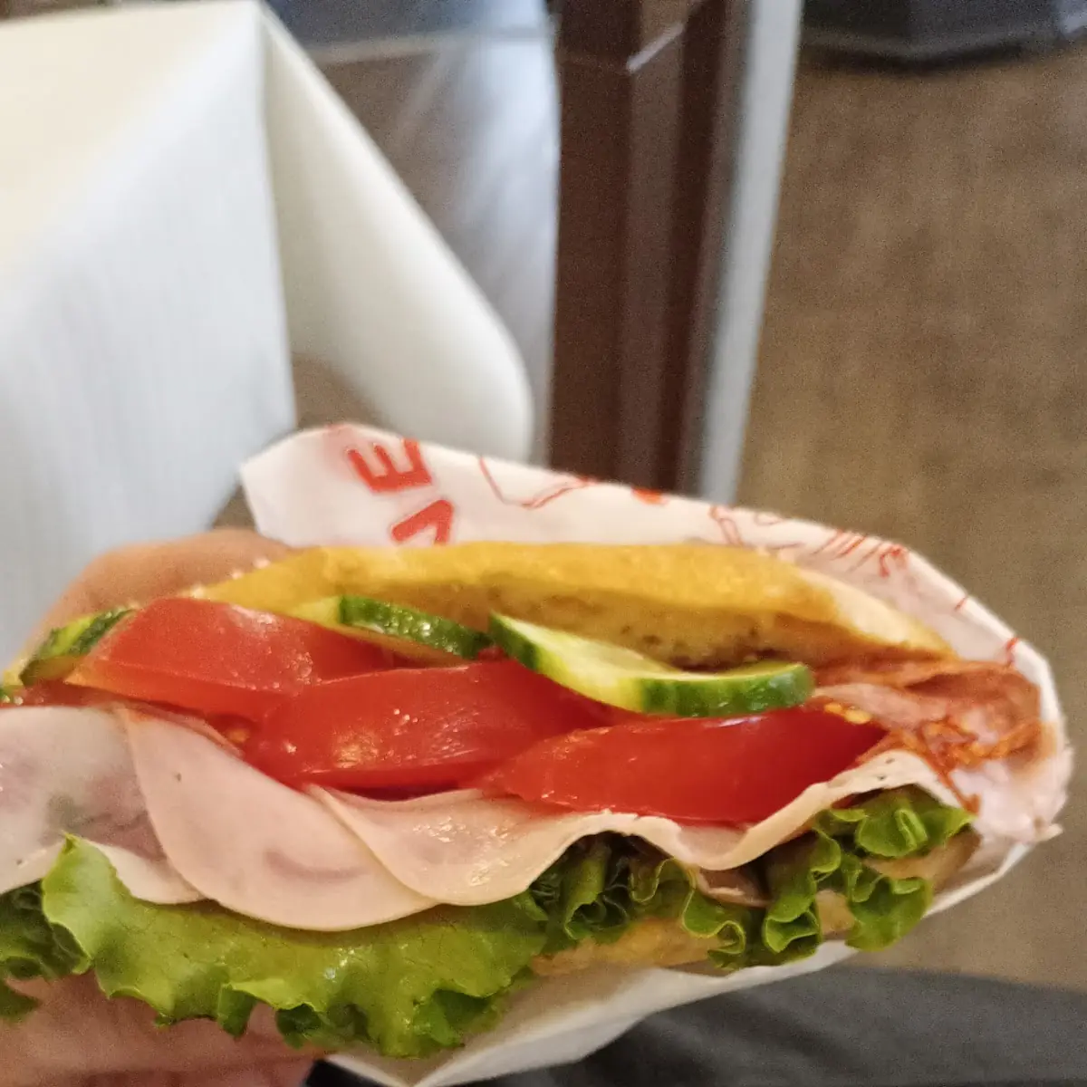 Pizzabrot Sandwich And Salad