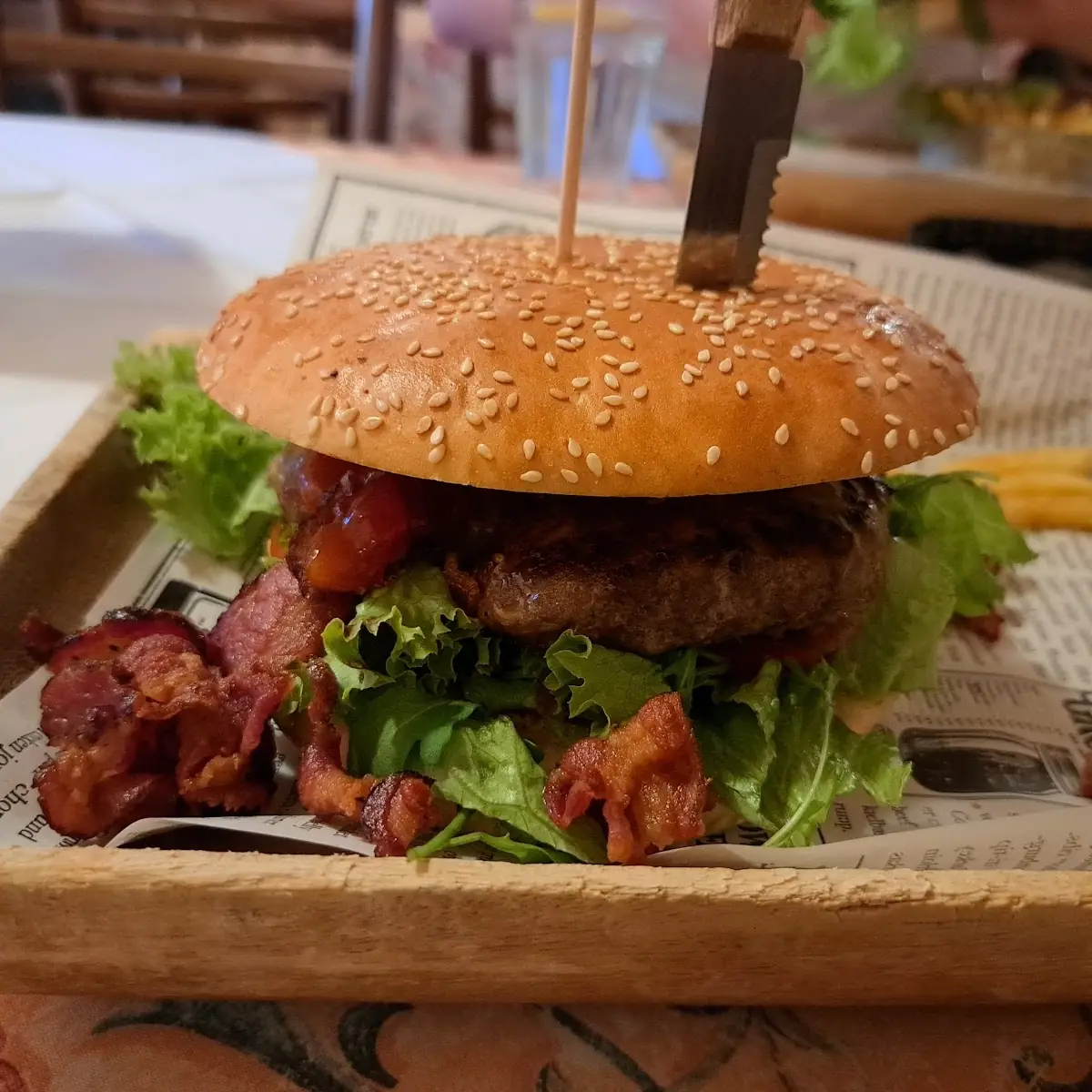 Bullen Bürger Mit 200g Rindfleisch