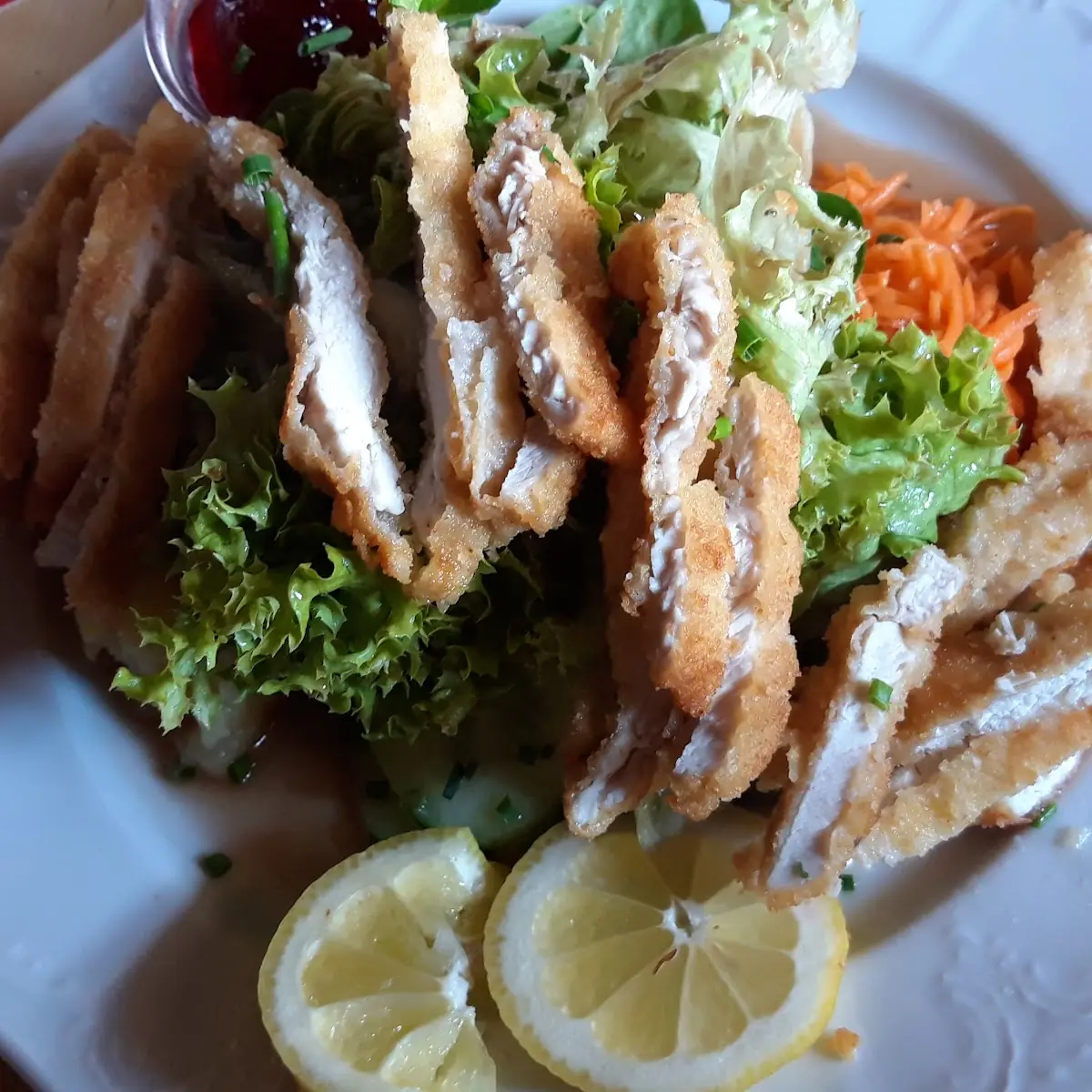 Salat Mit Putenstreifen