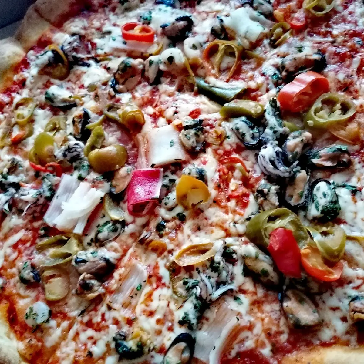 Meeresfrüchte Pizza