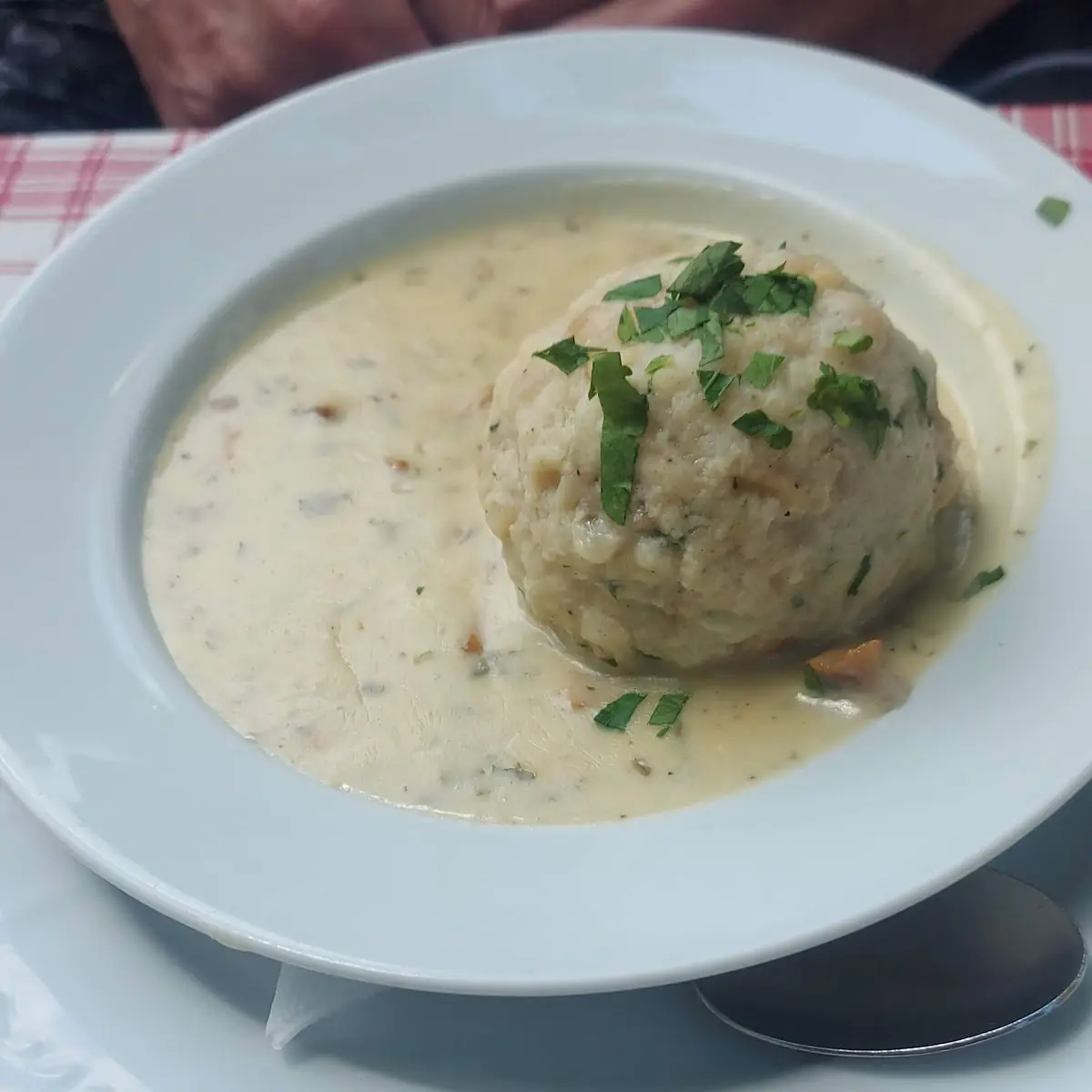 Eierschwammerlsauce M Semmelknödel