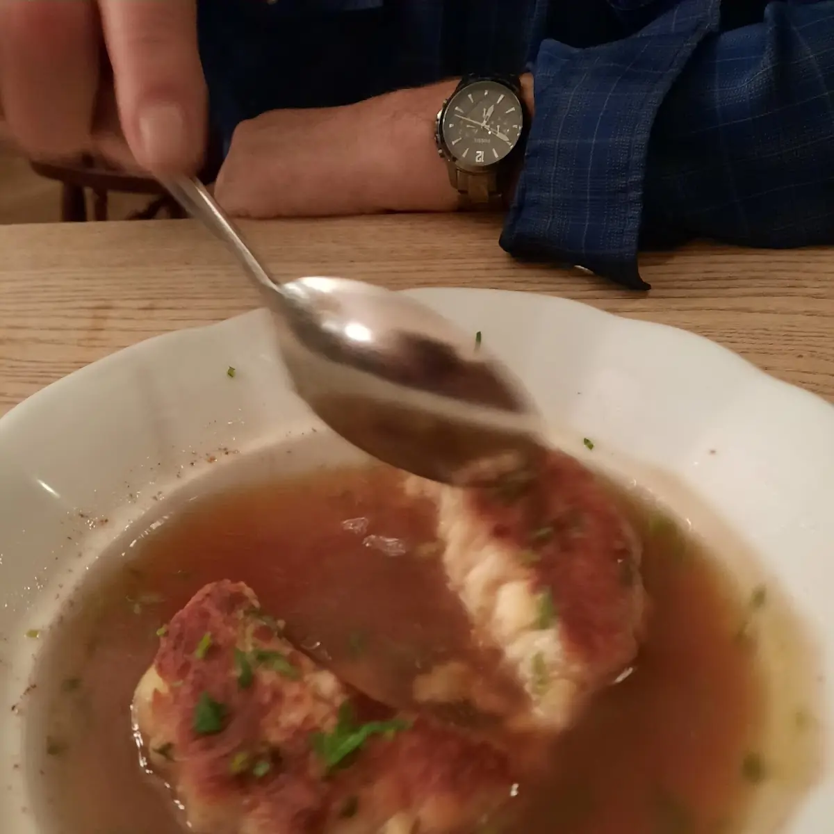 Kaspressknödelsuppe
