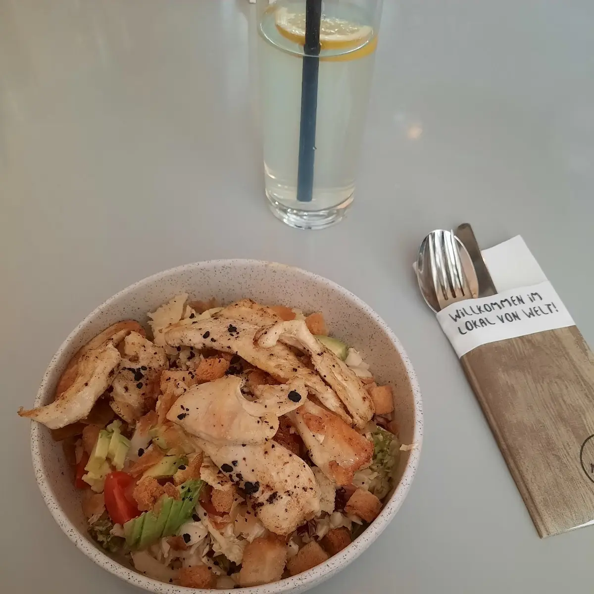 Salatteller Mit Putenstreifen