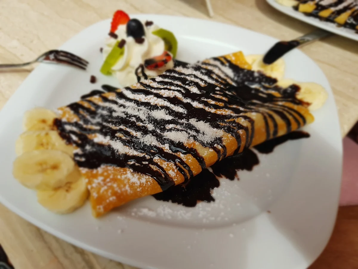 Bananen Crepe Mit Eis