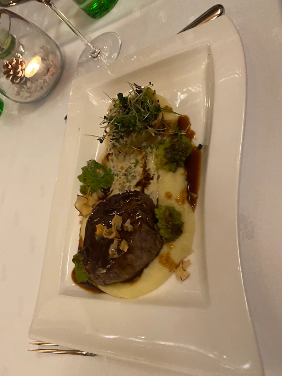 With Potato Puree and Roasted Romanesco