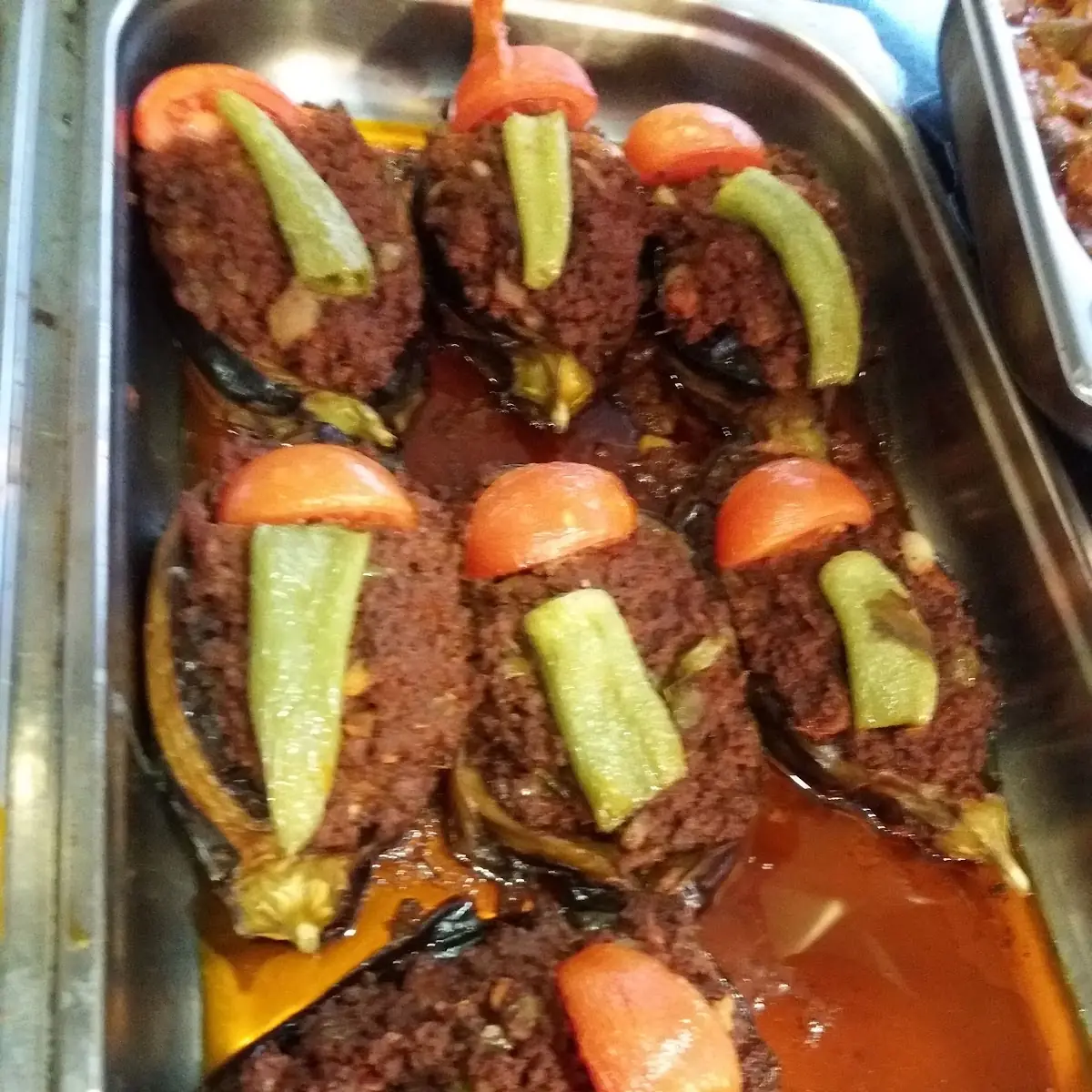 Gefällte Melanzans Mit Fleisch