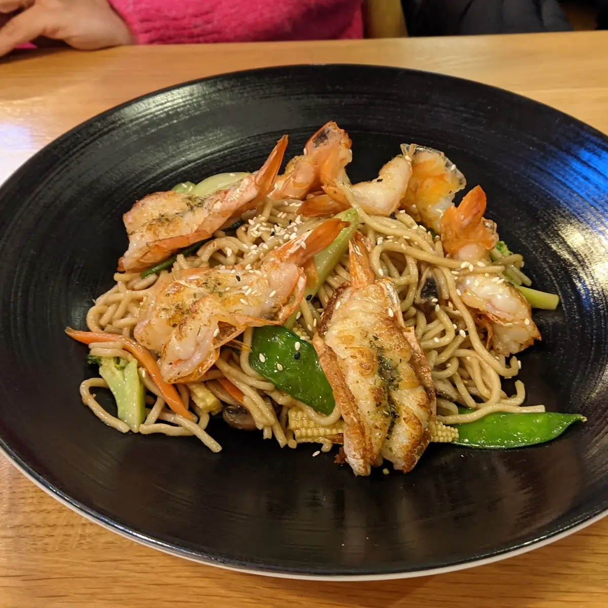 Noodles Mit Garnelen
