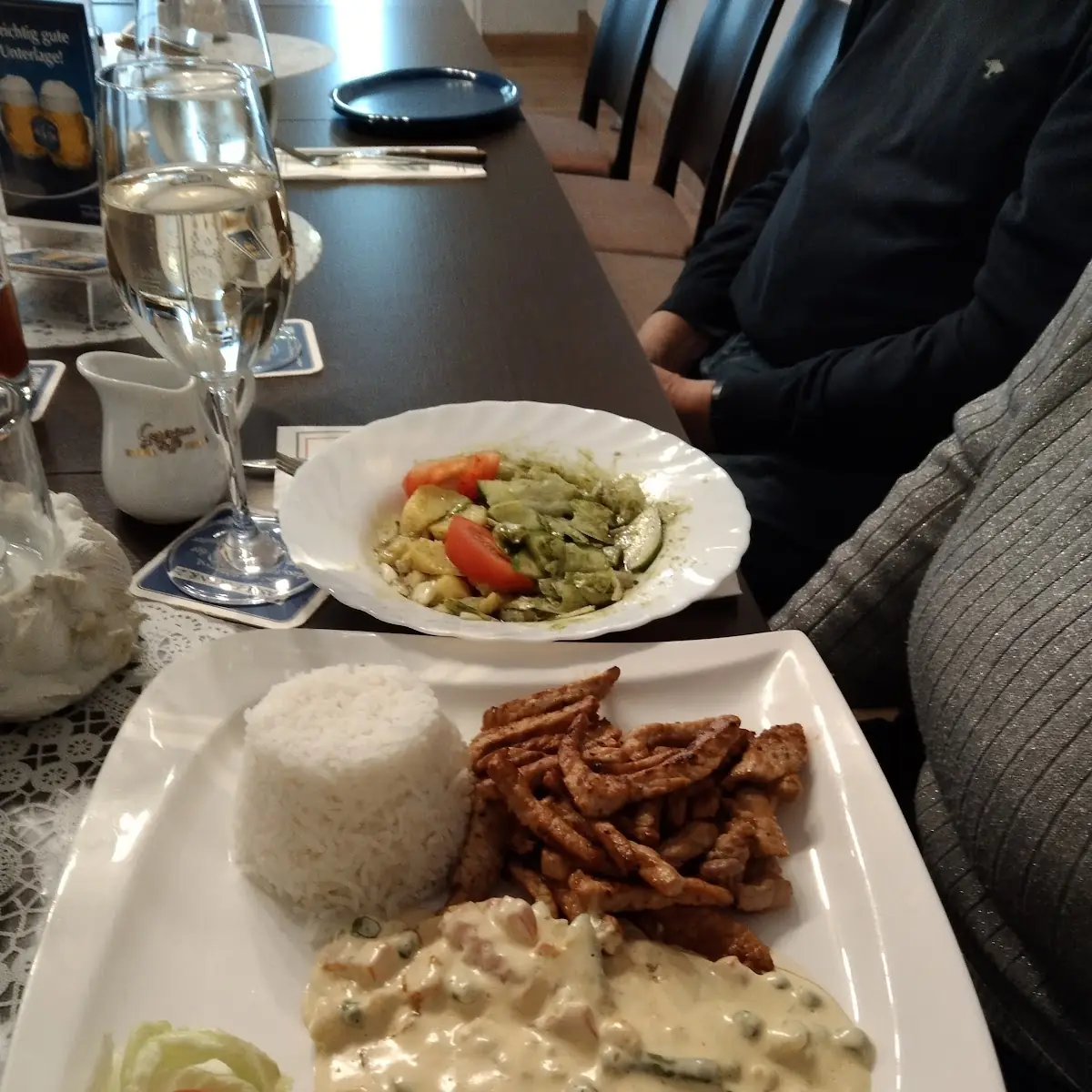 Geschnetzeltes Mit Reis Und Sauce