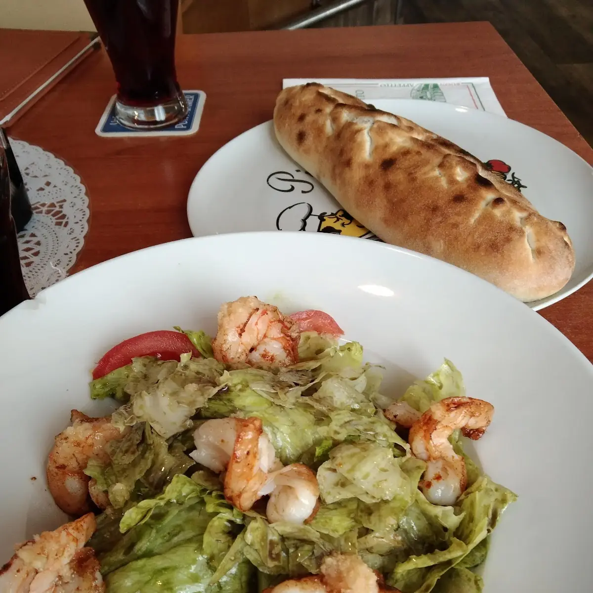 Riesengarnelen Mit Gemischtem Salat