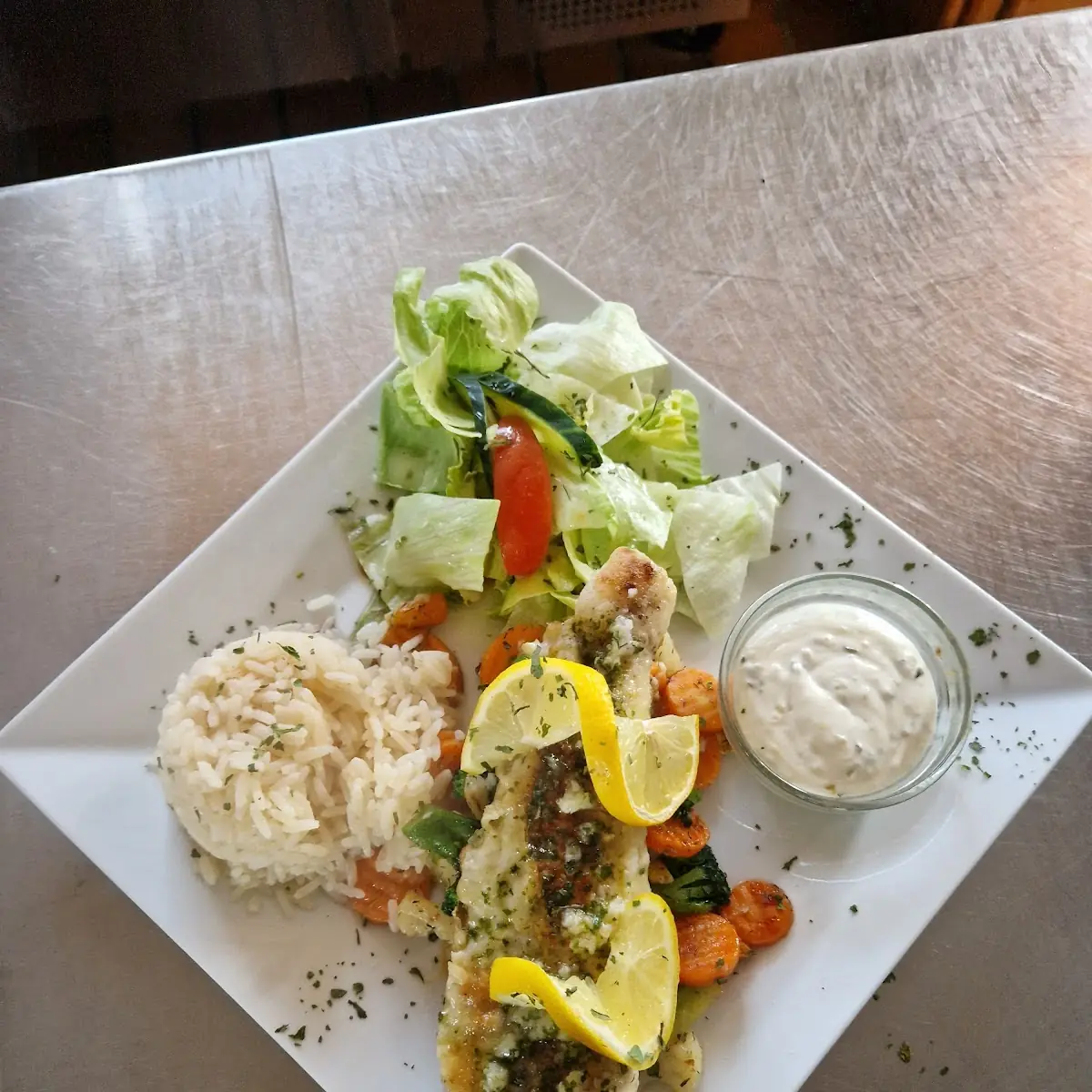 Gegrillte Zanderfilet