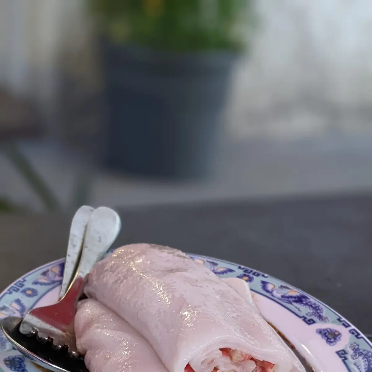 Reisteigrollen Mit Schweinefleisch